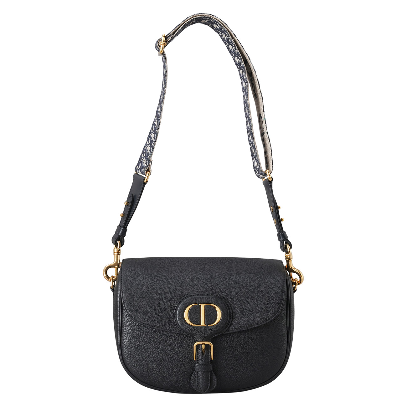 CHRISTIAN DIOR(USED)디올 바비백 라지 블랙 & 자수스트랩